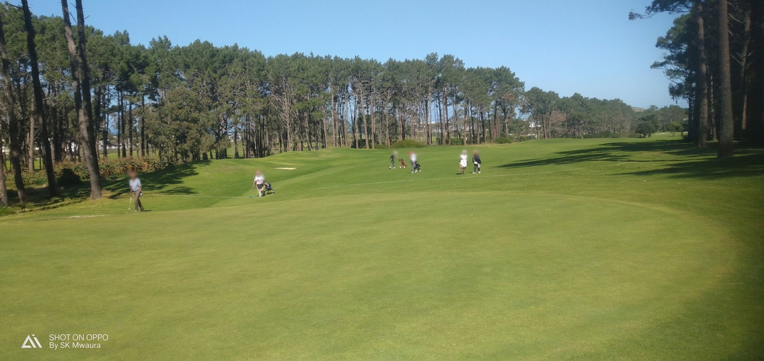 Players on the fairway